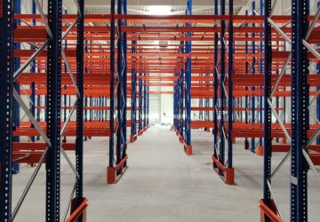 Производствено-складова база с високо натоварване на обслужване и максимална оптимизация на брой палето места